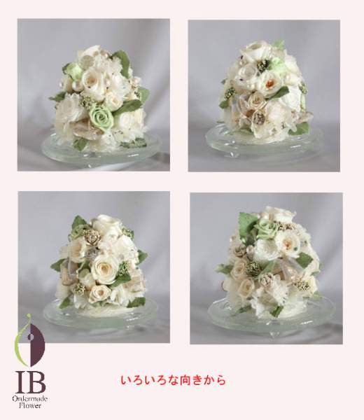 白バラのアレンジ