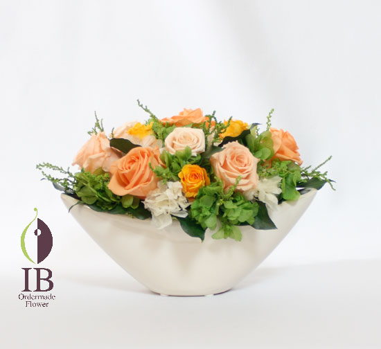 プリザードフラワー 正面から