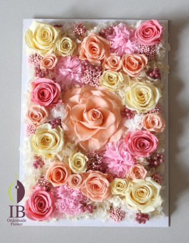 プリザードフラワー　オーダーメイド　移転のお祝い