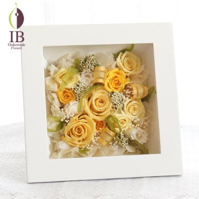 プリザードフラワー　ご両親贈呈用イエローバージョン