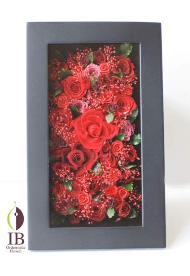 プリザードフラワー　還暦お祝いオーダーメイド<img decoding=