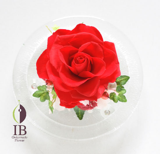 プリザーブドバラチェリーレッド