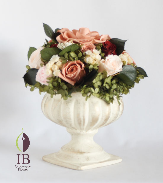 プリザーブドバラ エレガントレッド