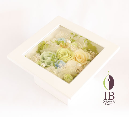 プリザードバラ ソフトイエロー