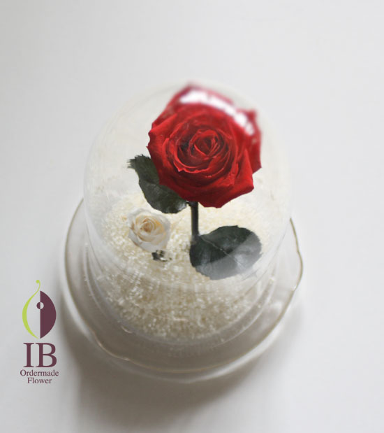 プリザーブドフラワー ドームのお花