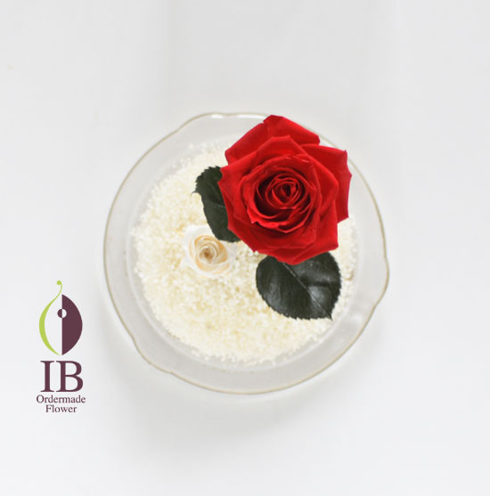 プリザードフラワー オーダーメイド こだわりの赤いバラ
