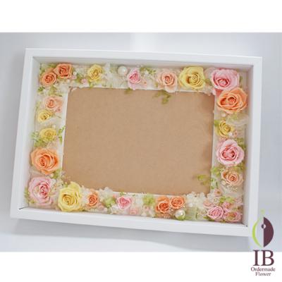 プリザードフラワー　フレームの御花