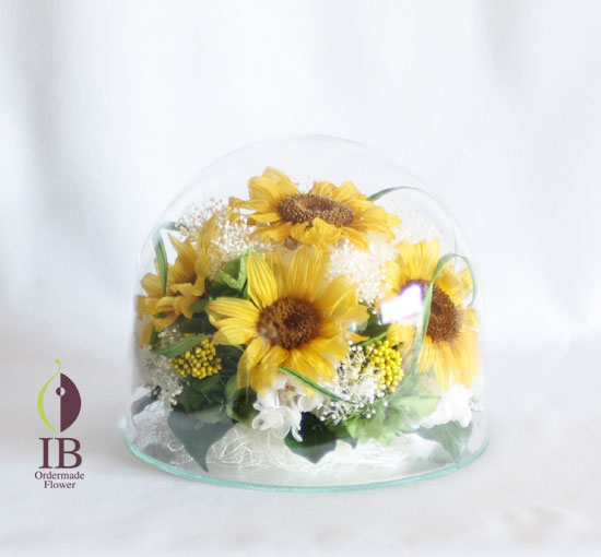 プリザードフラワー　ひまわり