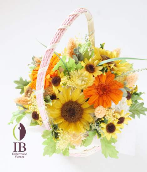 プリザードひまわり バースデープレゼント