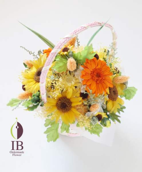 プリザーブドひまわり バースデープレゼント