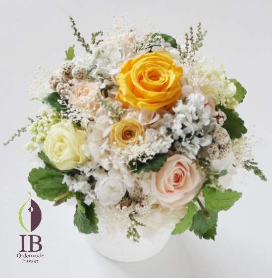 プリザーブドバラ イエロー