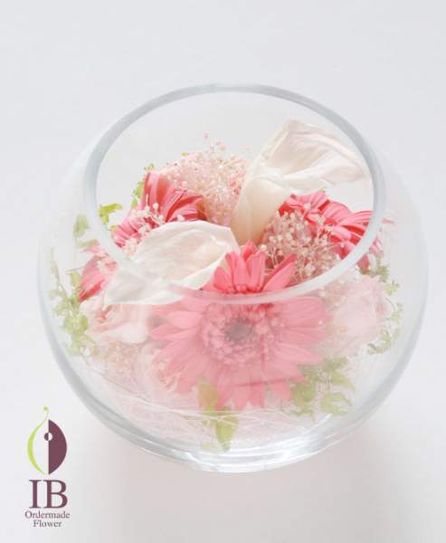 プリザーブド ガーベラピンク アレンジ