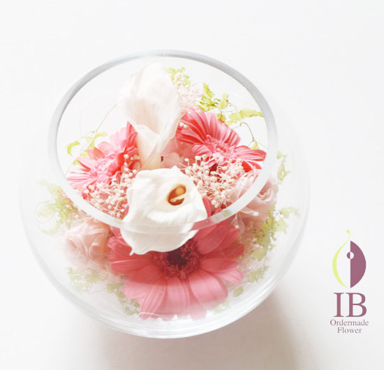 プリザーブドフラワー カラー白