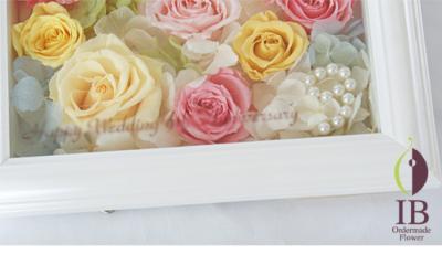 プリザードフラワー　印字アップ