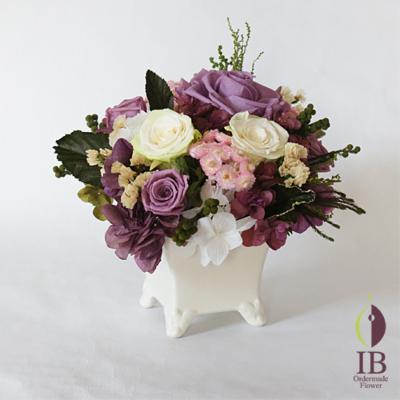 プリザードフラワー ラベンダーのアレンジ