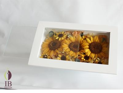 プリザードフラワー ひまわりフレーム