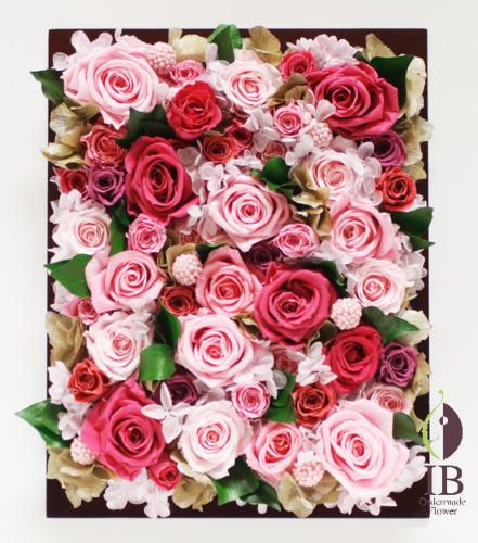 プリザードフラワー　退任の記念品　