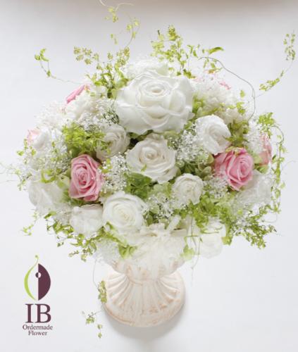 プリザーブドフラワー バラ ピュアホワイト