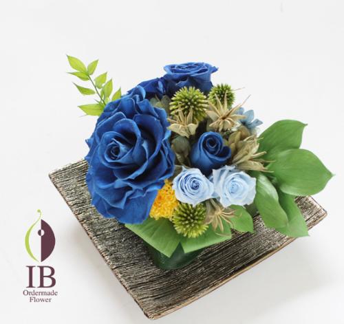 プリザードバラ ライトブルー