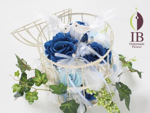 プリザーブドフラワー バラ パールホワイト