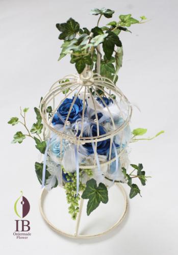 オーダーメイド 鳥かご 白い鳥