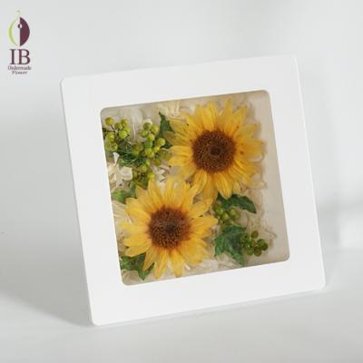 プリザードフラワー　フレームの御花