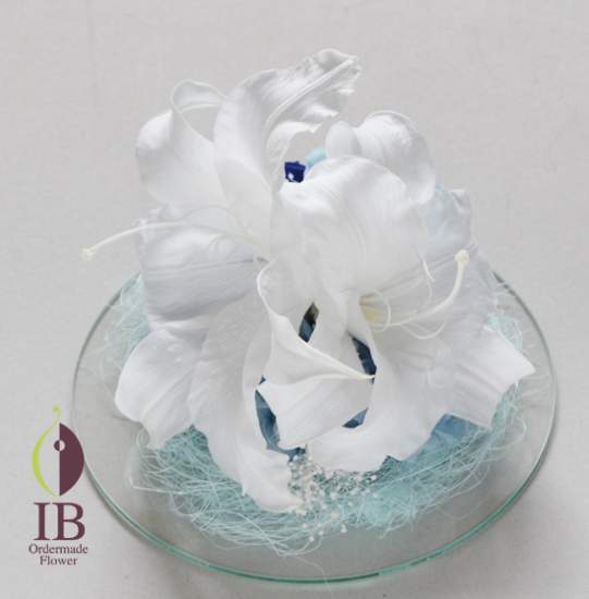 プリザーブドフラワー　ドームのお花　結婚お祝い