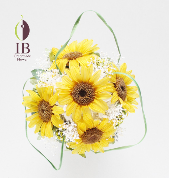 プリザーブドフラワー ひまわりアレンジ