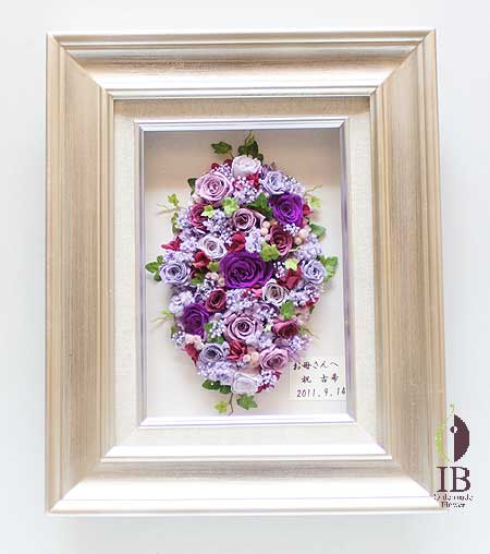 カサブランカをつかったプリザードフラワー