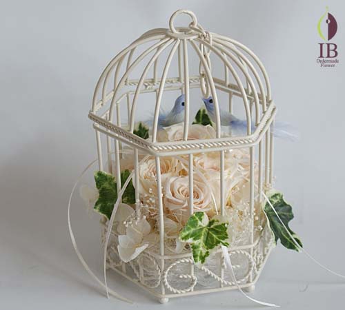 リングピロープリザーブド プリザードフラワーバラ