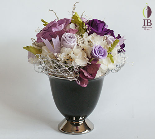 退職御祝プリザーブド プリザードフラワーバラ