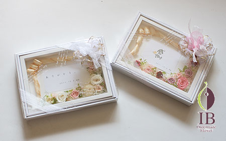 ラッピング　ありがとう　プリザーブド