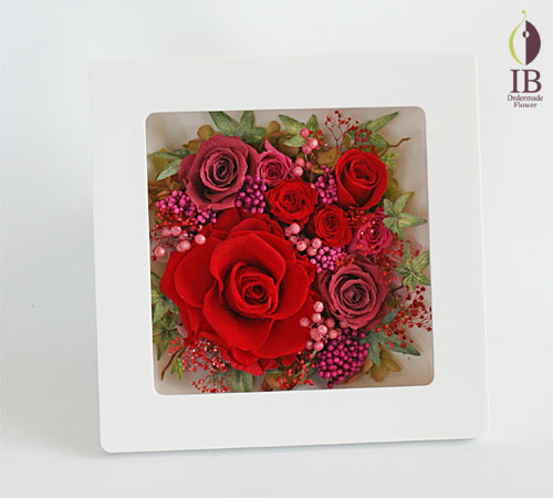 還暦御祝のプリザーブド プリザードフラワー オーダーメイド