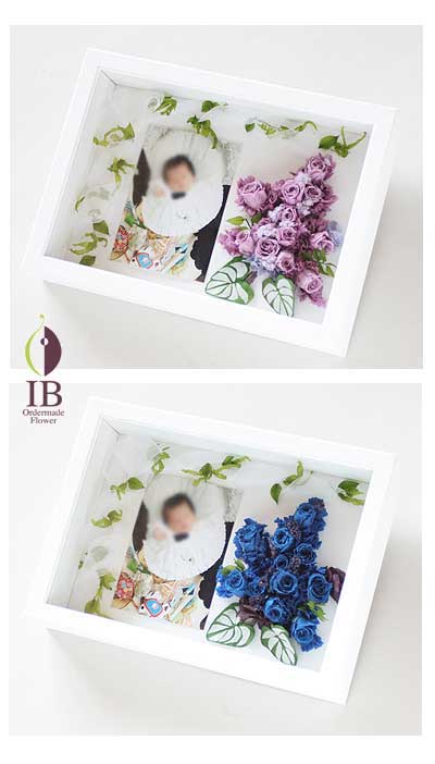 プリザードフラワー プリザード フォトフレーム