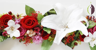 プリザーブド 還暦 フレーム装飾