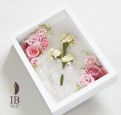 プリザードフラワー ダズンローズ フレーム