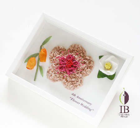 プリザードフラワー 誕生花 フレーム