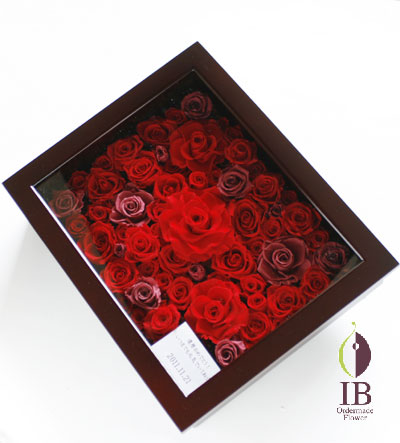 プリザードフラワー サプライズ 還暦お祝いト