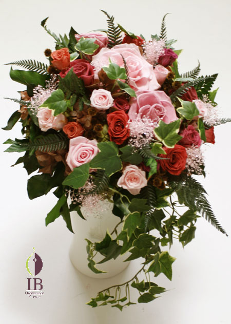 プリザードフラワー バラ クランベリー