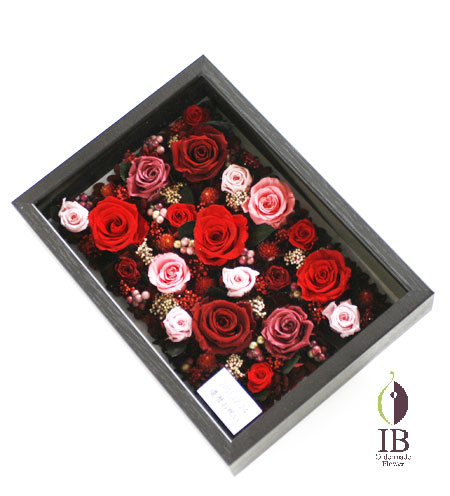 プリザードフラワー サプライズ 還暦お祝い