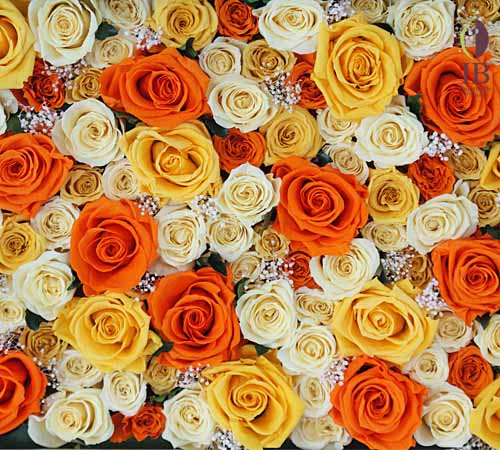 米寿御祝のお花プリザーブド プリザードフラワーバラ