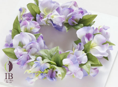 フラワーアート 藤のお花リース フレーム装飾