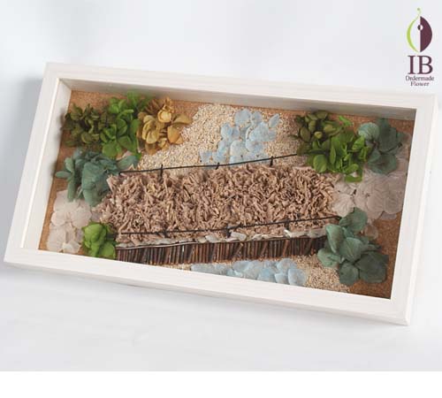 橋をかたちどったプリザーブド プリザードフラワー オーダーメイド