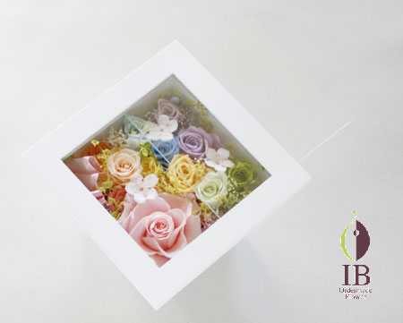 ブリザードフラワー フレーム装飾