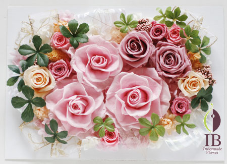 プリザーブフラワー バラ ベイビーピンク