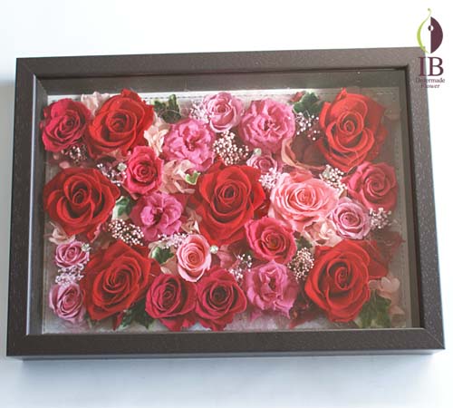 レッドプリザーブド プリザードフラワー