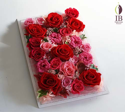 レッドプリザーブド プリザードフラワー