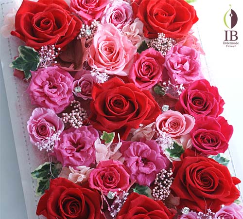 レッドプリザーブド プリザードフラワー