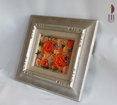 オレンジプリザーブド プリザードフラワー