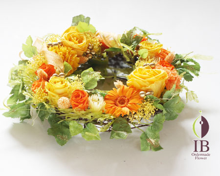 プリザーブドフラワー リース 米寿